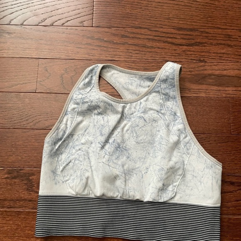 Lululemon Athletica Blue and White Sports Bra